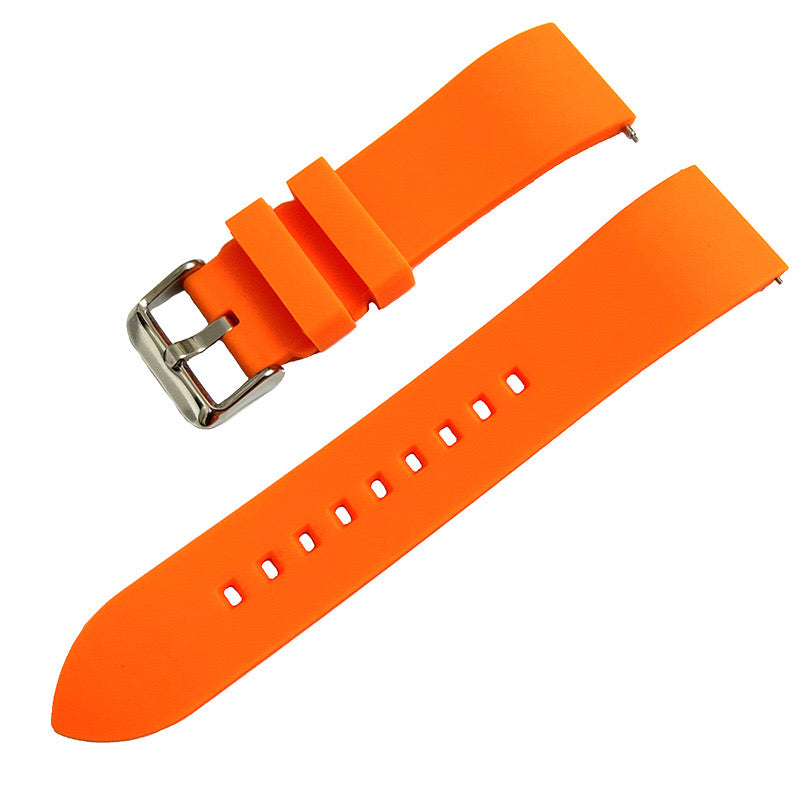 FKM Rubber Watch Strap - Orange