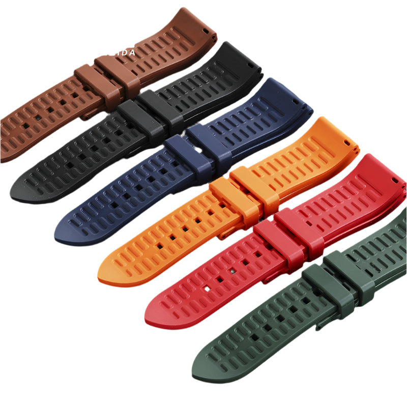 FKM Rubber Watch Strap - Dark Blue