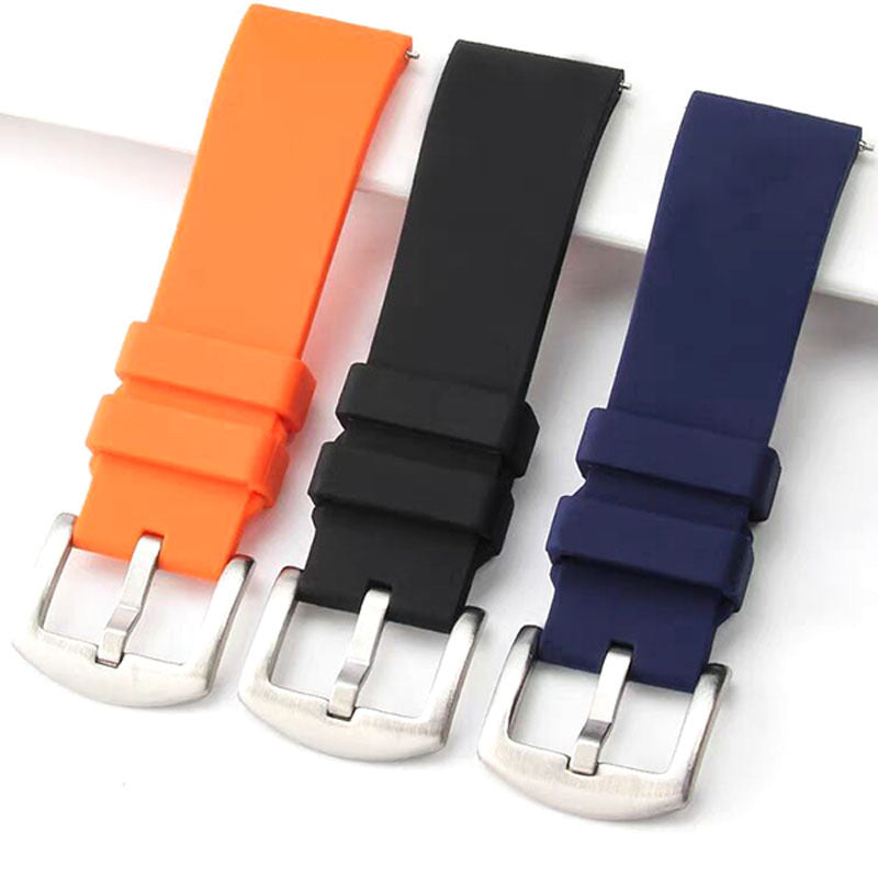 FKM Rubber Watch Strap - Dark Blue