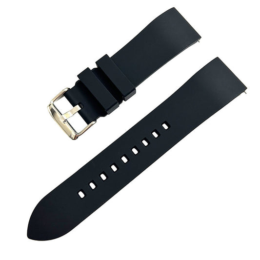 FKM Rubber Watch Strap - Black