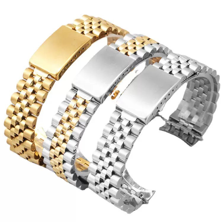 Silver Stainless Steel Universal Watch Strap